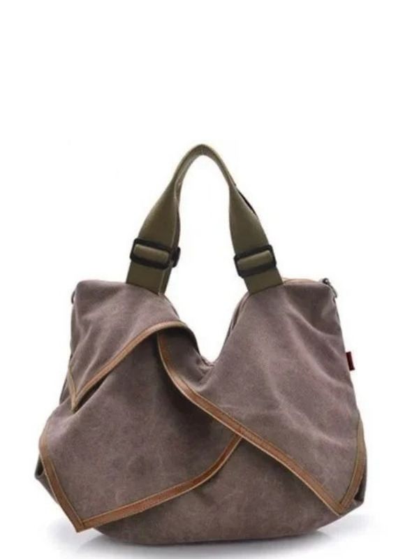 Women Canvas Portable High Capacity Handbags Crossbody Shoulder Bag