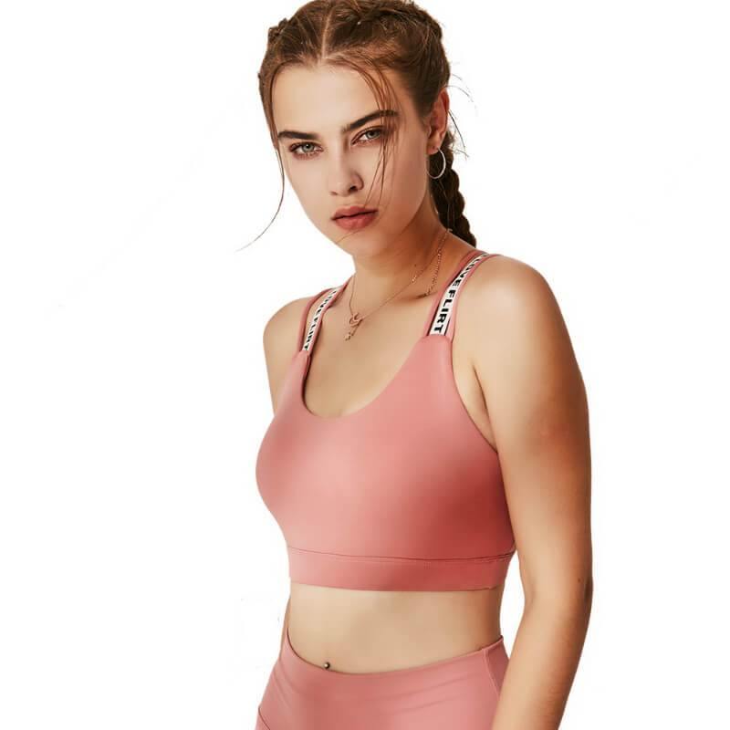 Women High Impact Support Sports Bra Criss-Cross Back Yoga Running Bra - CHALIER