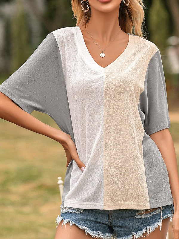 Women Stitch Short Sleeve T-Shirt