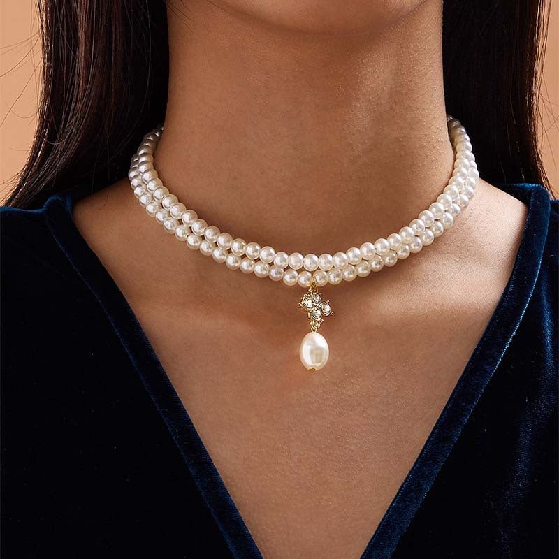 Female Hot Necklaces Women Pearl Design Choker