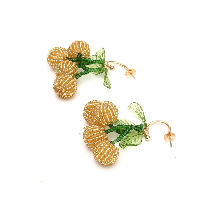 Female Hot Earrings Women Design Cherry Earrings