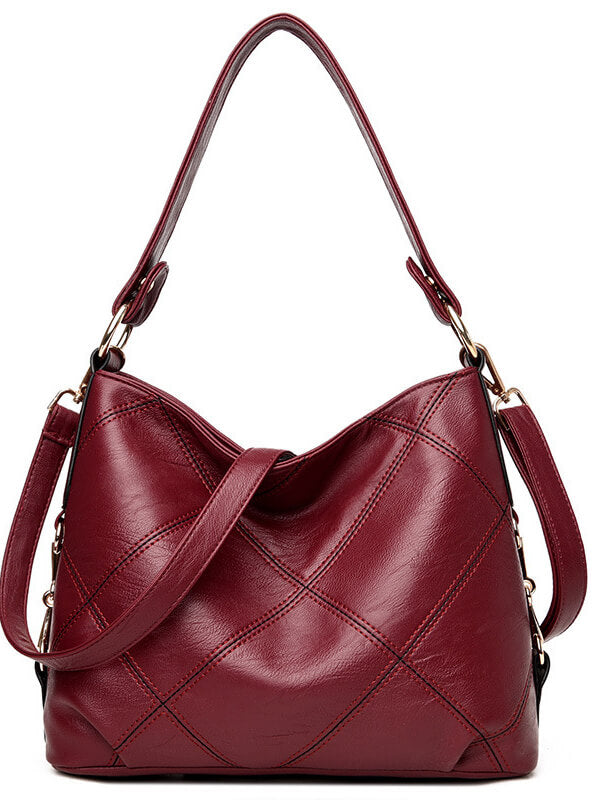 Women's Solid Daily Simple Vintage Shoulder Messenger Handbag