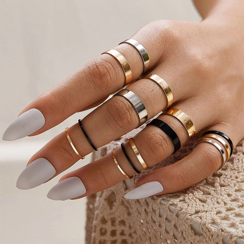 Female Hot Rings Woman Design Fashionable Cool Jewelry Set