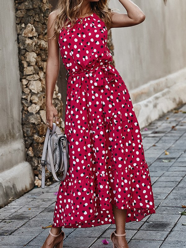 Women's Fashion Dress Design Polka Dots Skirt
