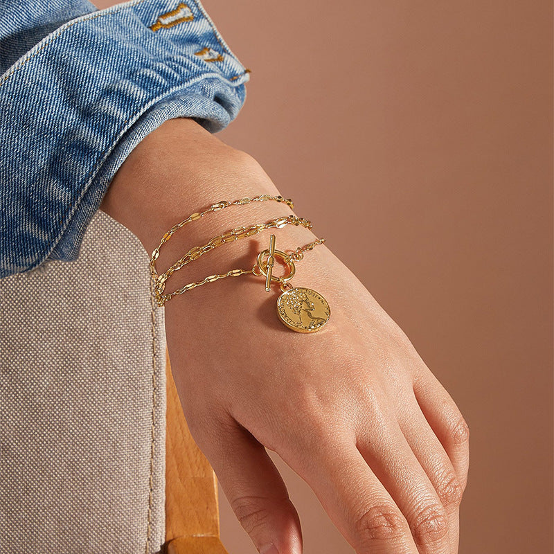 Female Design Bracelets Women Hot Wafer Jewelry