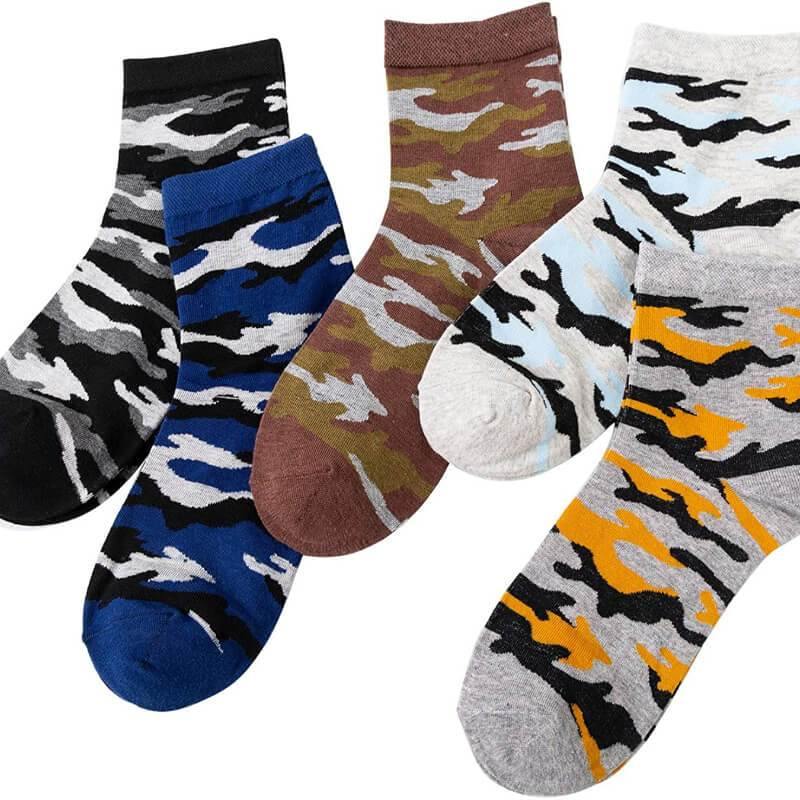 Women's Casual Socks Cotton Crew Printed Novelty Colorful Soft Socks 5 Pairs - CHALIER