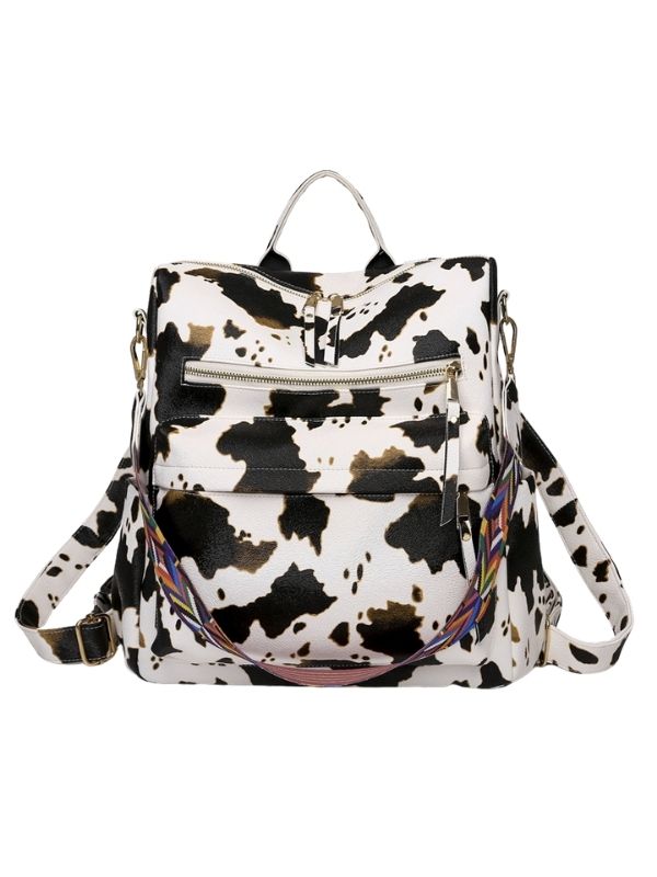 Women Daily Simple PU Backpack