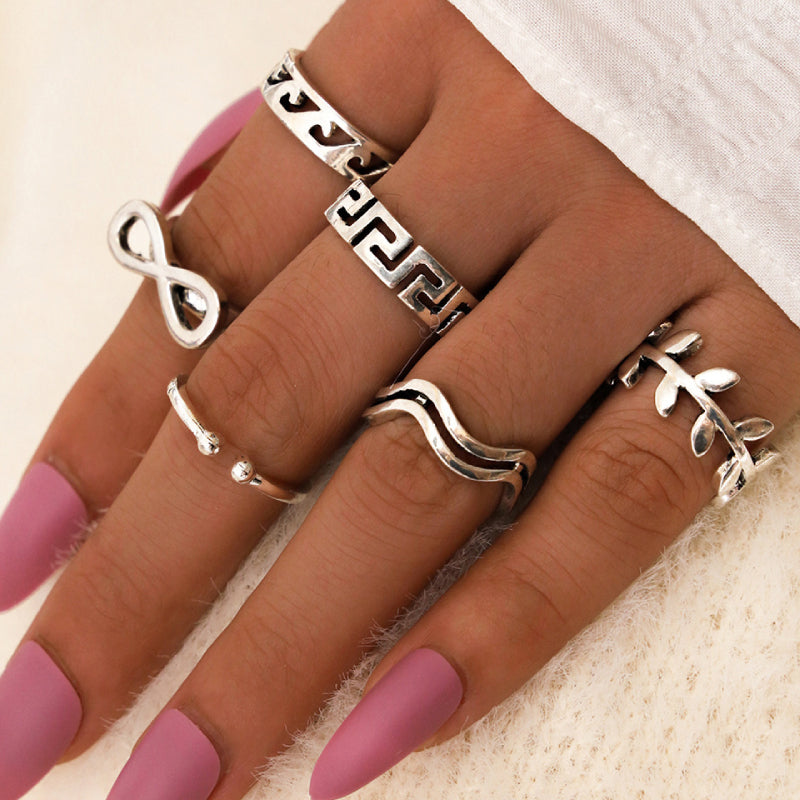 Female Design Rings Woman Bohemia Jewelry Set
