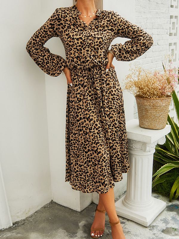 Women's Fashion Dress Hot Leopard Skirt