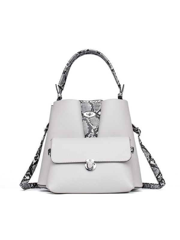Women Serpentine PU Shoulder Bag