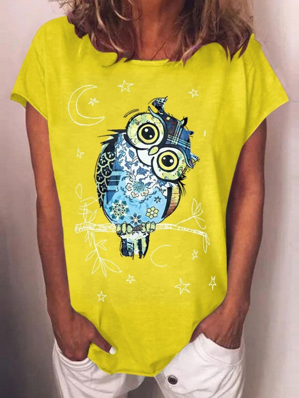 Women Animal Printed Summer Casual T-Shirt