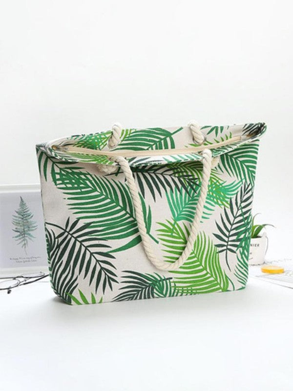 Women's Tropical Palm Leaf Handbags Leaf Print Handbag