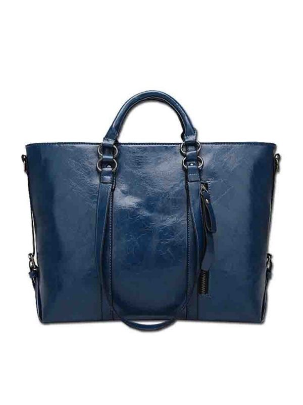 Women High Capacity PU Leather Messenger Bag Socialite Handbag