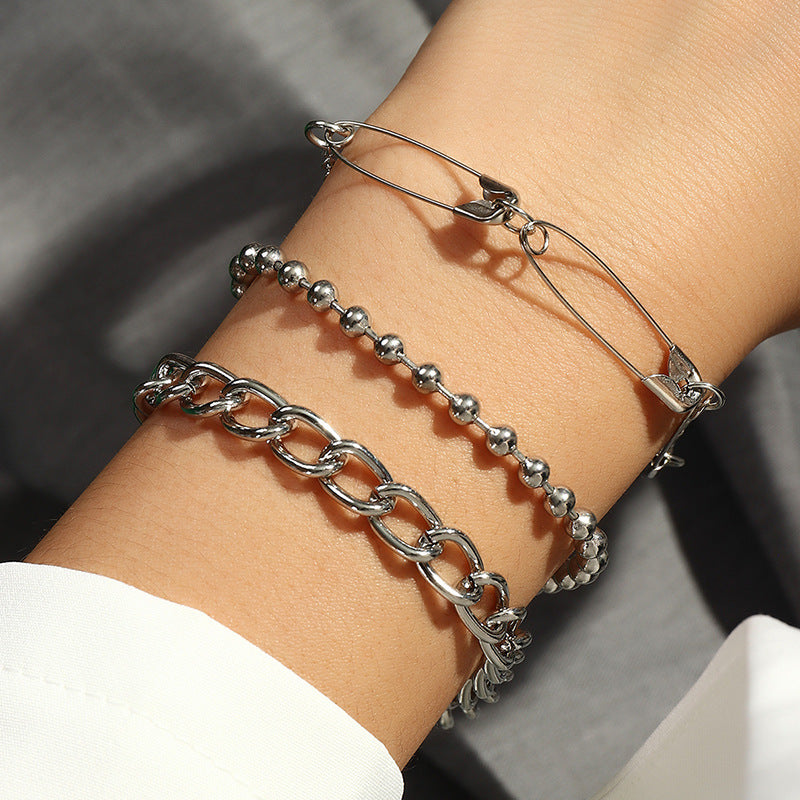 Female Design Bracelets Women Hot Sliver Jewelry Set