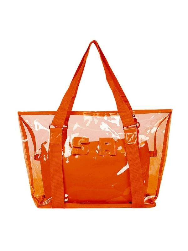 Women's Clear Handbags Solid Letter Daily Simple Shoulder Handbag