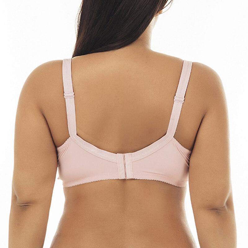 Women Puch Up Floral Lace Plus Size Comfort Bra - CHALIER