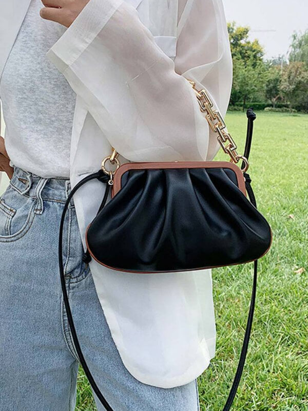 Women's Thick-chain Cloud Fold Handbag