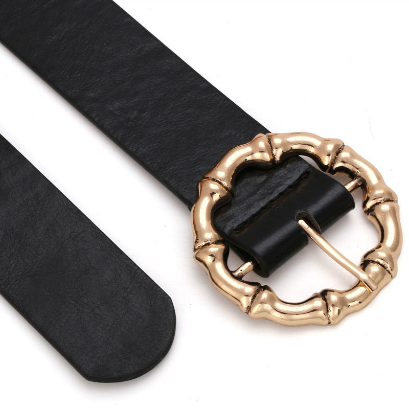 Women Design Dress Belt Fashion Hot Circle Metal Belt