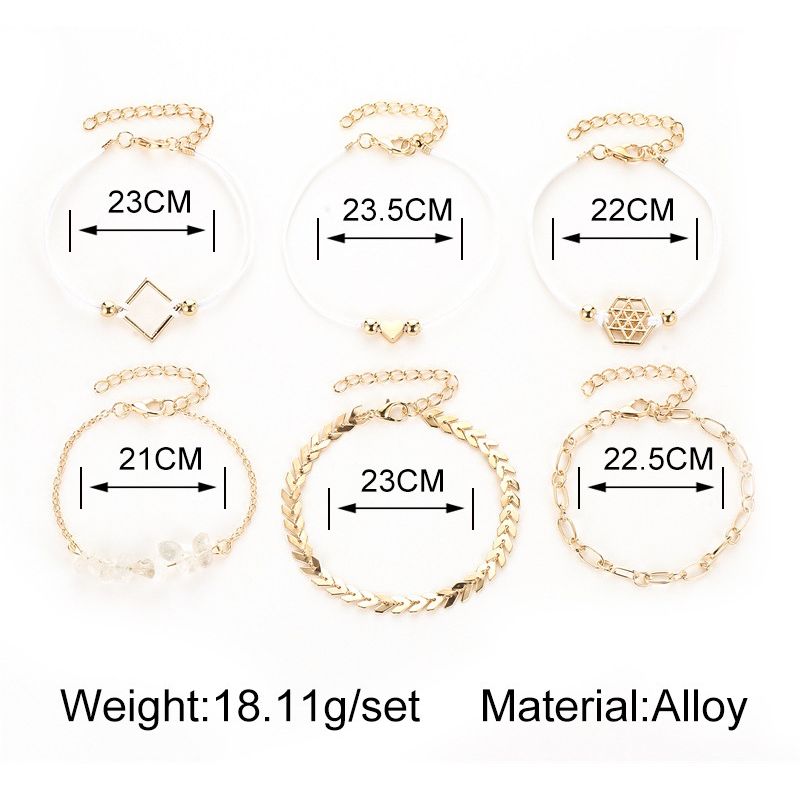 Female Design Bohemia Bracelets Women Gold Hot Jewelry Set