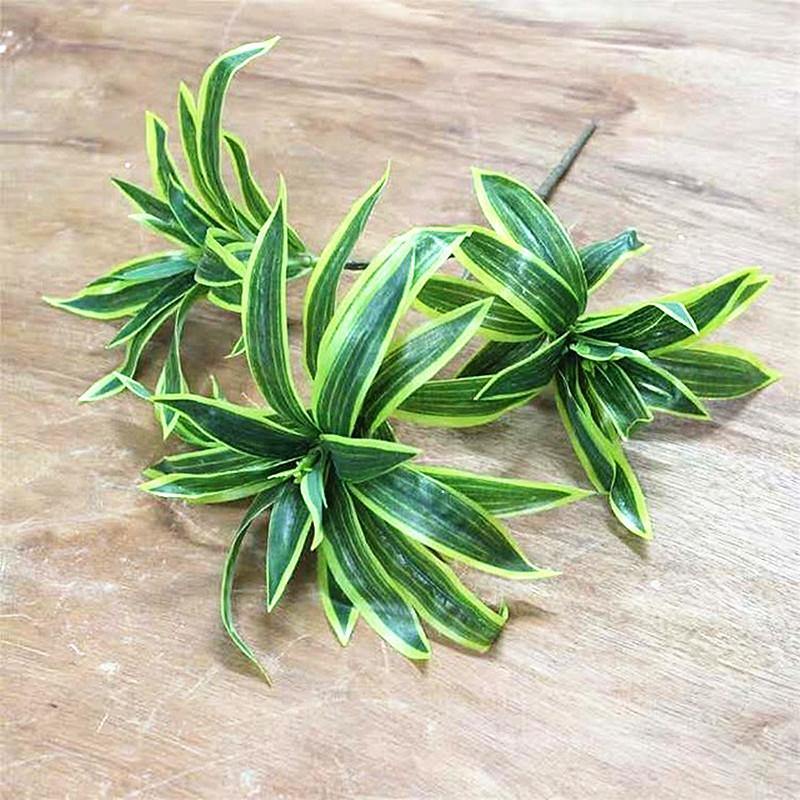 Artificial Desktop Fake Plants Green Plastic Palm Tree Bunch Flower Material Office Living Room Christmas Home Decor - CHALIER