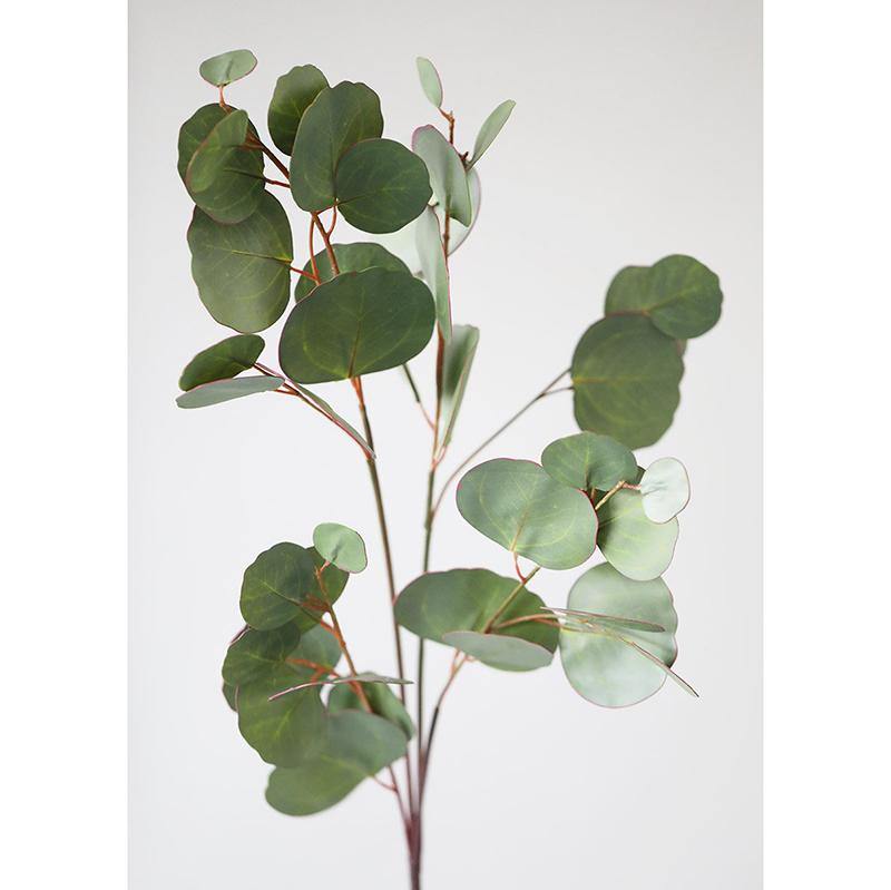 Artificial Eucalyptus Garland Long Silver Dollar Foliage Plants Greenery Fake Plastic  Eucalyptus Decoration - CHALIER