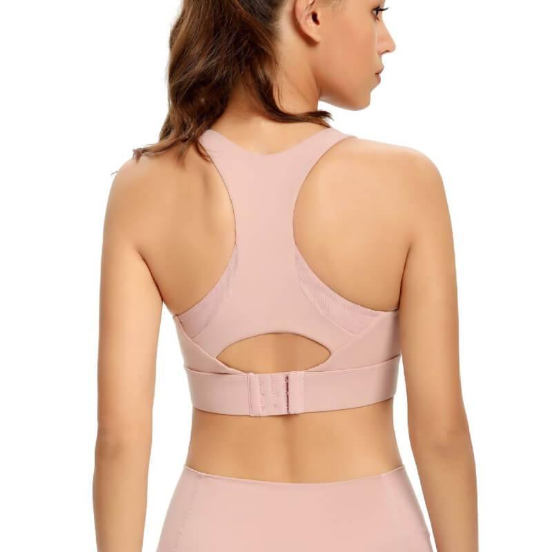 Womens Sports Bra Wireless Bra Racerback Removable Pads Workout Active Yoga Sports Bra - CHALIER