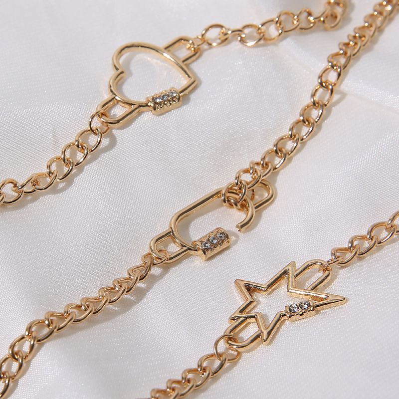 Female Fashionable Bracelets Woman Design Gold Jewelry Set