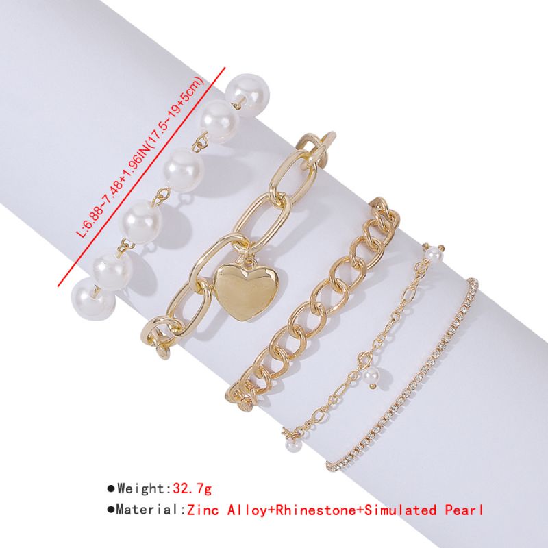 Female Fashionable Bracelets Woman Design Gold Jewelry Set