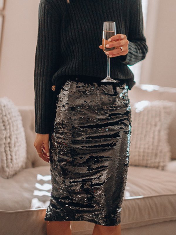 Women's Paillette Skirt Casual Fashion Skirt