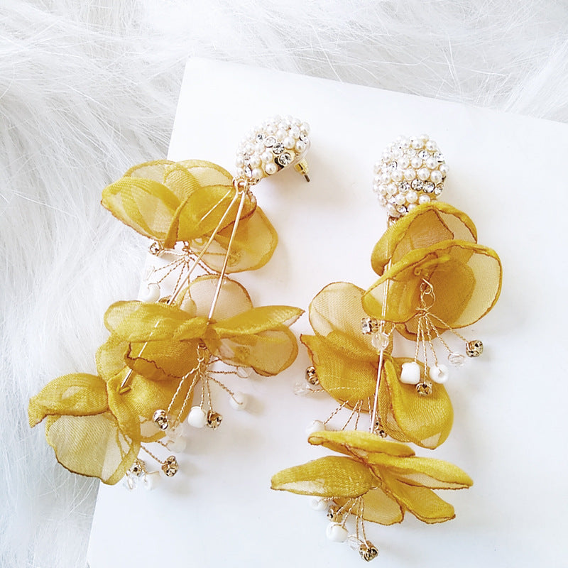 Female Bohemian Earrings Women Flower Drop Earrings