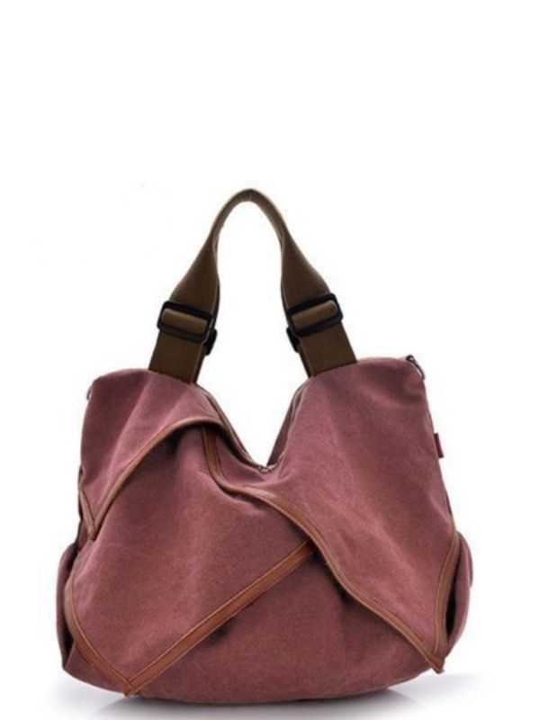 Women Canvas Portable High Capacity Handbags Crossbody Shoulder Bag
