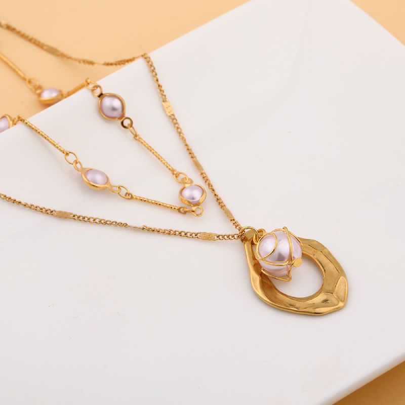 Female Fashionable Necklaces Women Gold Choker Design Jewelry