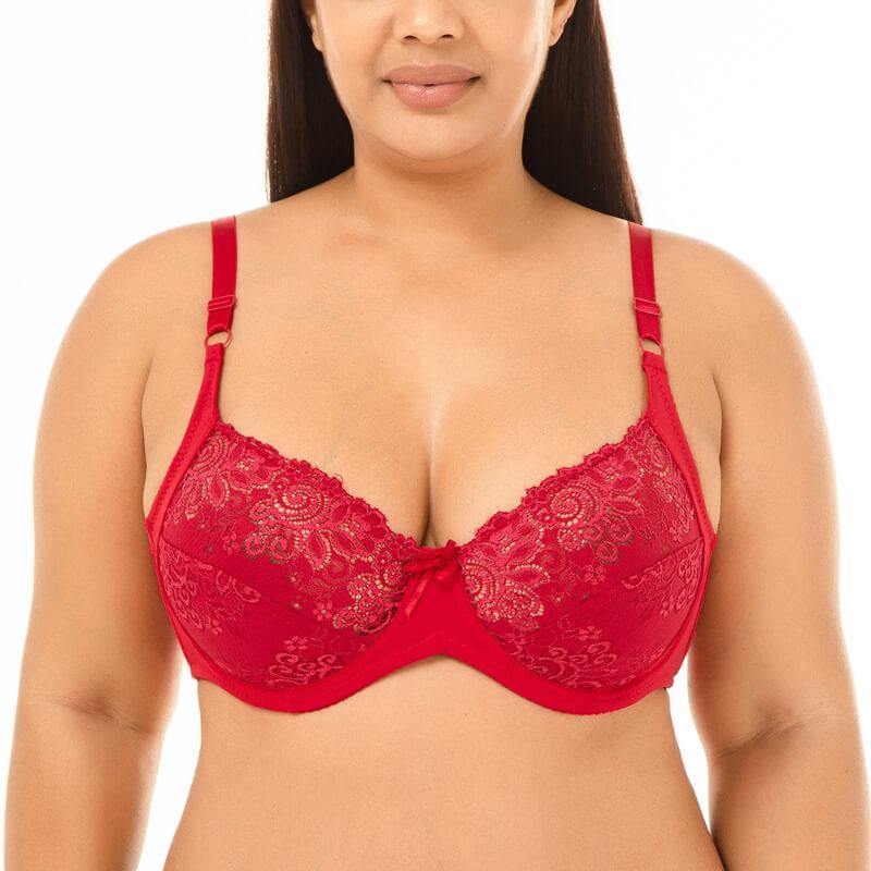 Womens Summer Ultrathin Plus Size  Sexy Lace Ultimate Lift and Support Fashion Underwire Bra - CHALIER