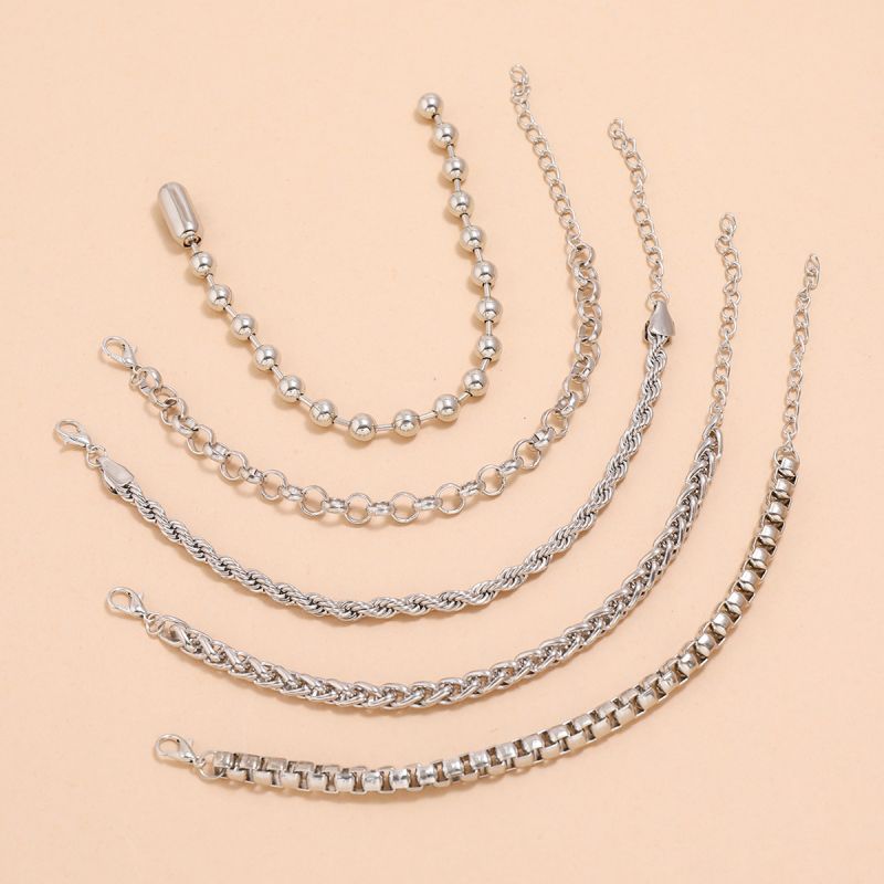 Female Design Bracelets Women Sliver Hot Jewelry Set