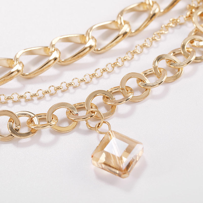 Female Fashionable Drop Bracelets Design Gold Jewelry