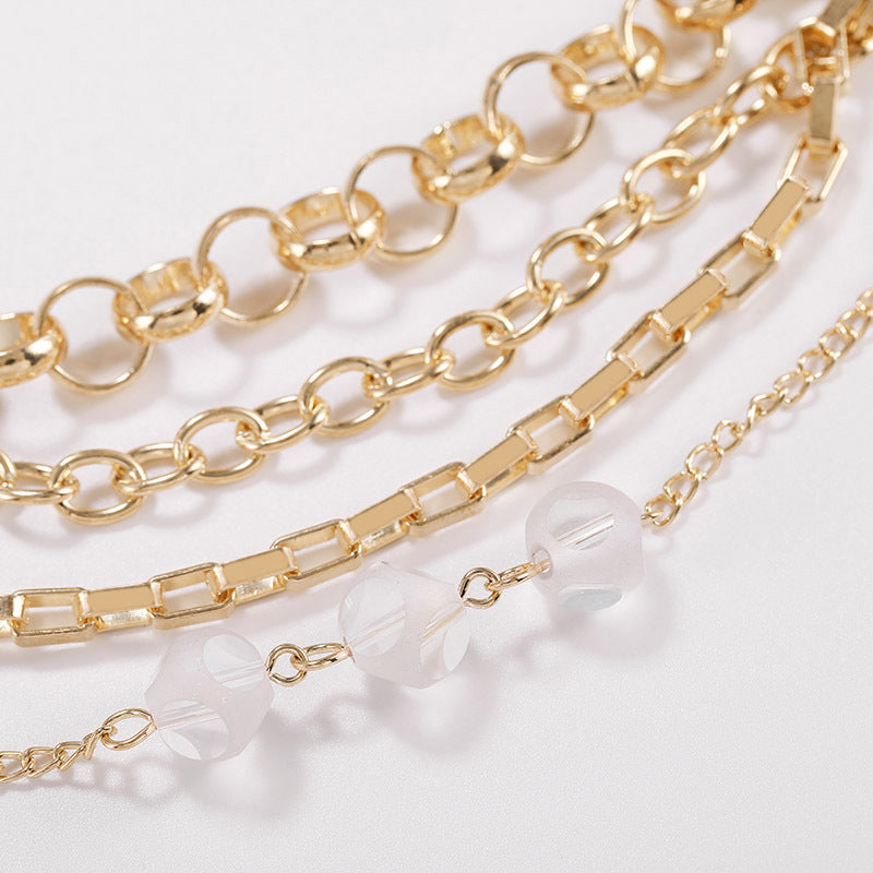 Female Fashionable Drop Bracelets Design Layered Jewelry