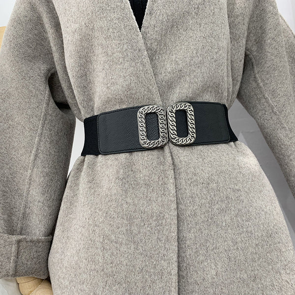 Women Design Fashion Dress Belt Elastic Cool Belt