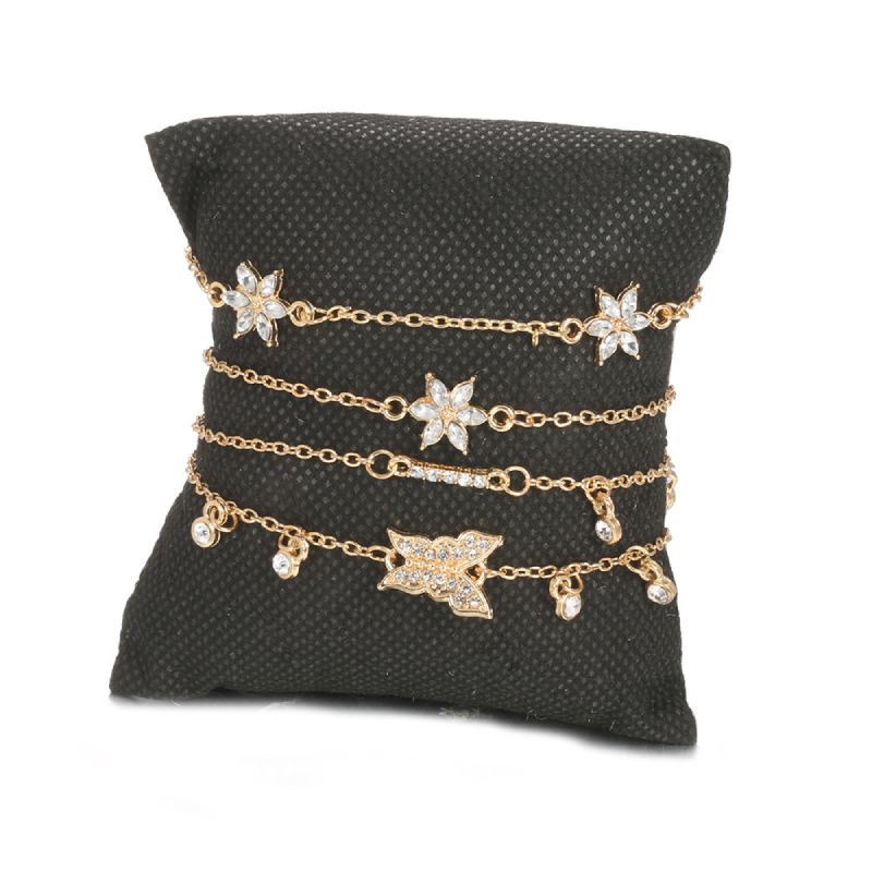 Female Fashionable Bracelets Woman Design Butterfly Jewelry Set