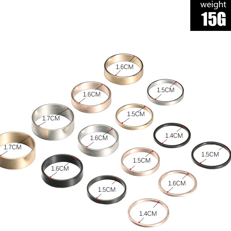 Female Hot Rings Woman Design Fashionable Cool Jewelry Set