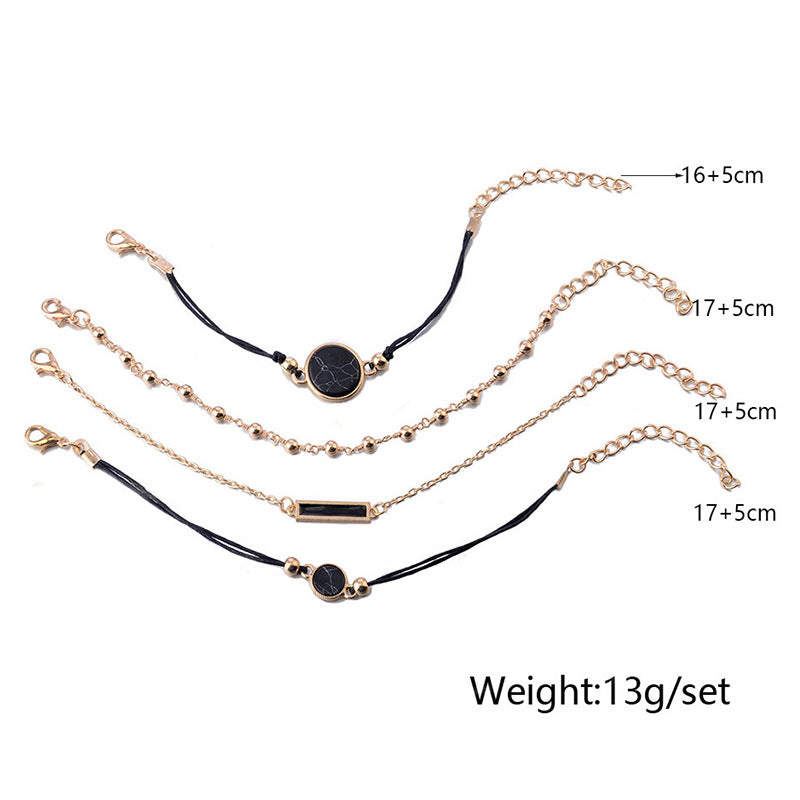 Female Fashionable Bracelets Women Black Bohemia Design Jewelry