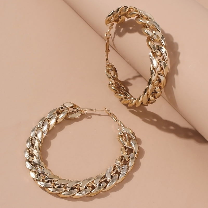 Female Fashionable Earrings Women Golde Hoops Drop Earrings