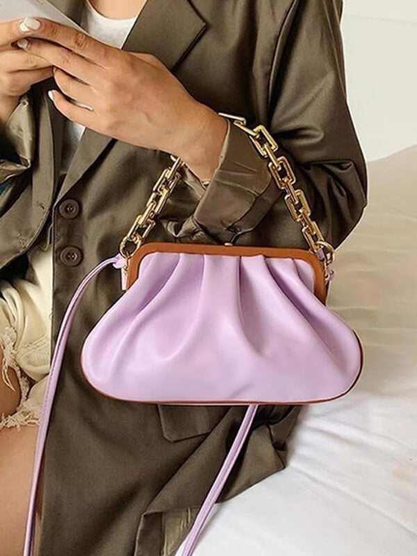 Women's Thick-chain Cloud Fold Handbag