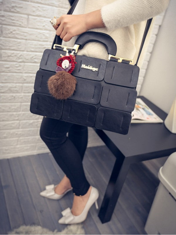 Women's Handbags Solid PU Leather Handbags