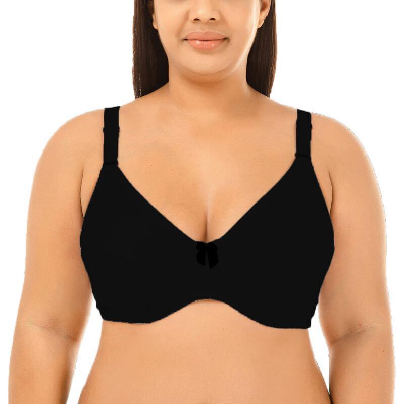 Womens Plus Size Padded Sexy Comfort Full Coverage Push Up Bra - CHALIER