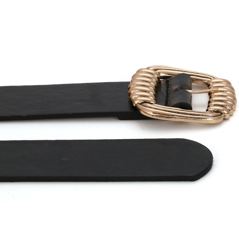 Women Design Fashion Dress Belt Hot Square Metal Belt