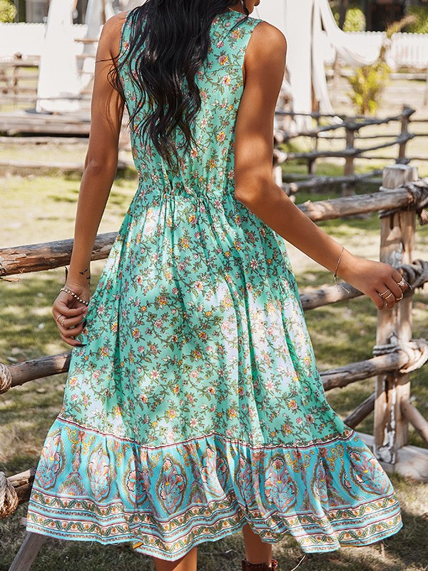 Women's Bohemia Dress Design Long Dress