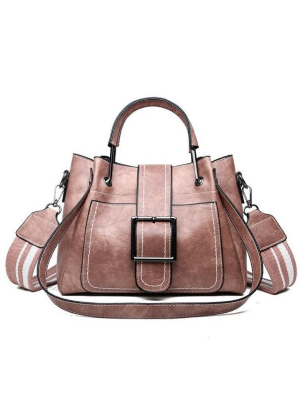 Women's PU Daily Simple Stylish Shoulder Messenger Handbag