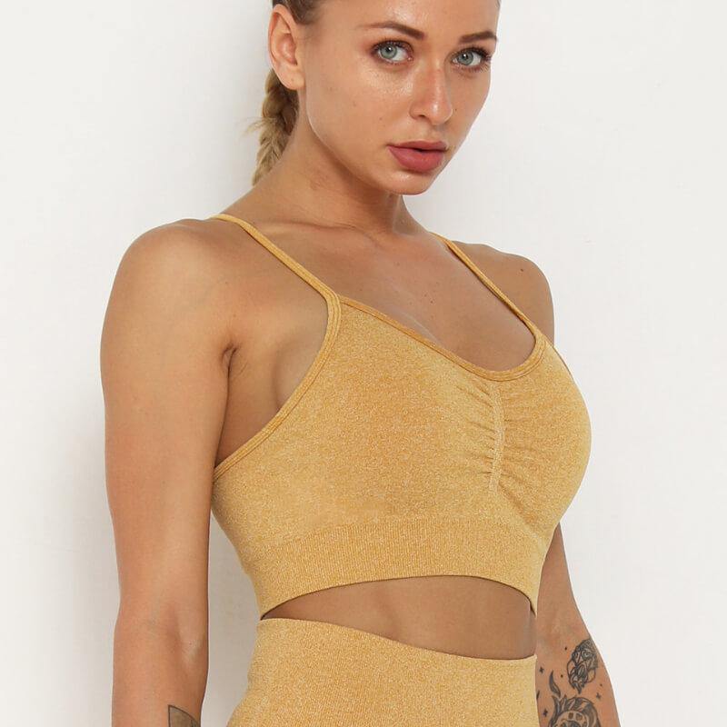 Women Seamless Soprts Bra Bounce Control Yoga Workout Sports Bra - CHALIER