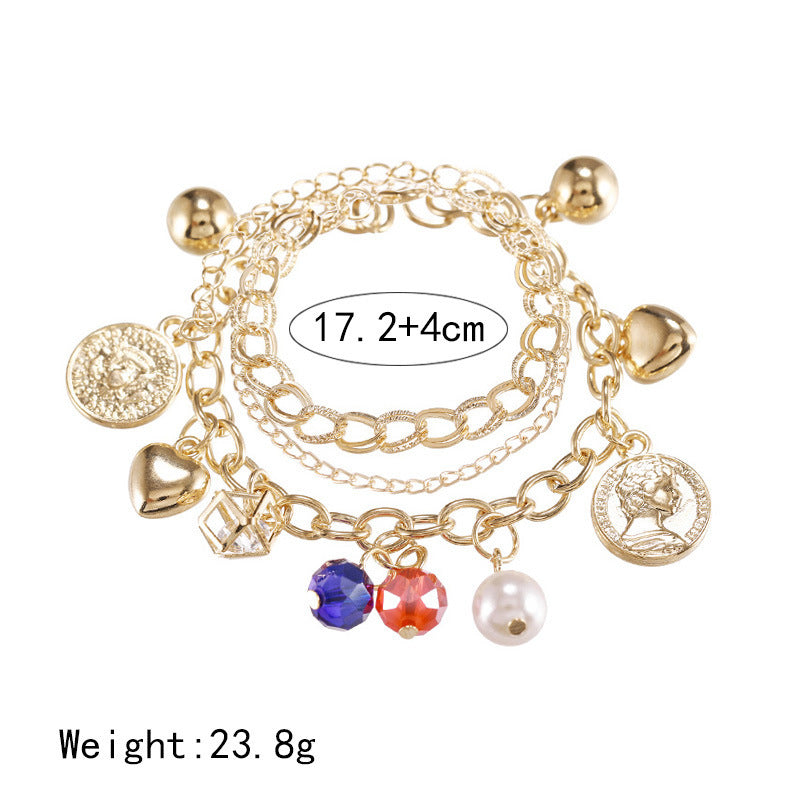 Female Fashionable Drop Bracelets Design Colorful Jewelry