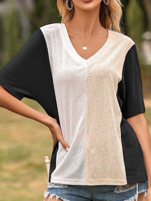 Women Stitch Short Sleeve T-Shirt